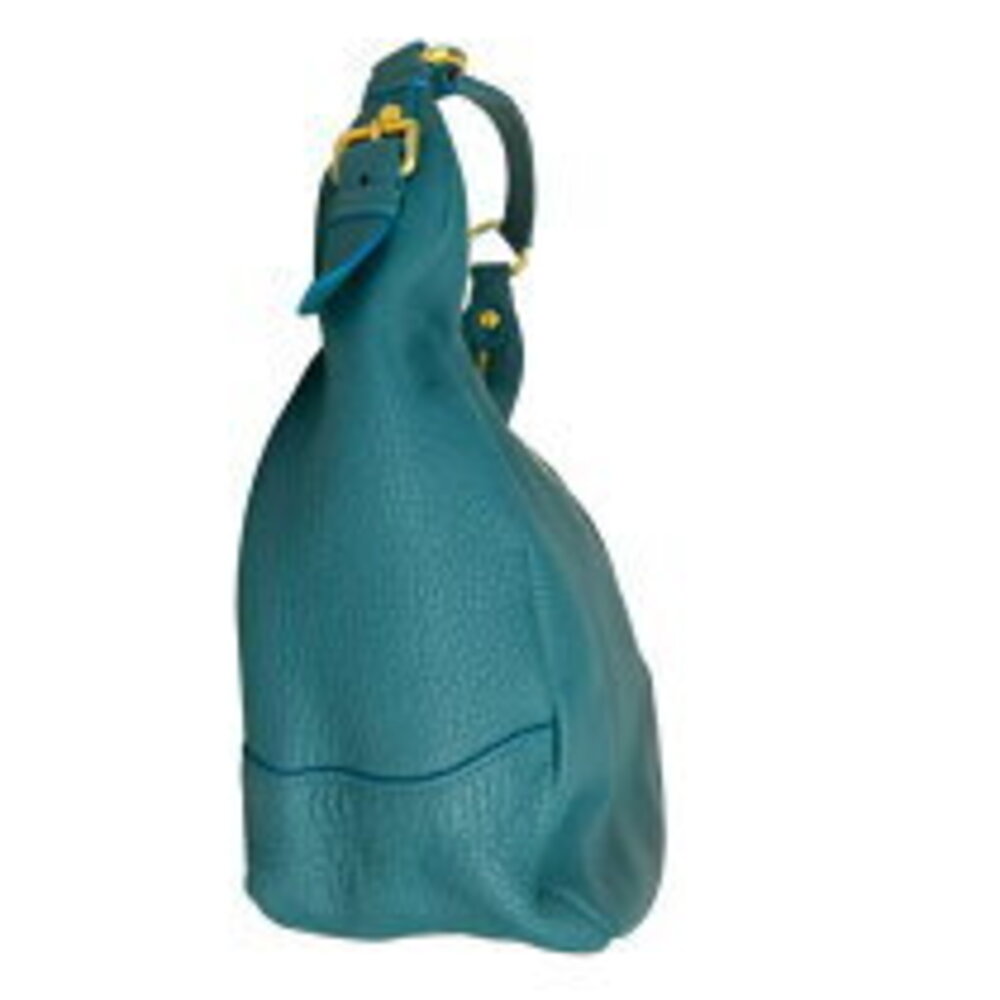 Prada Vitello Dino Semi Shoulder Bag Green Leather - Picture 4 of 10